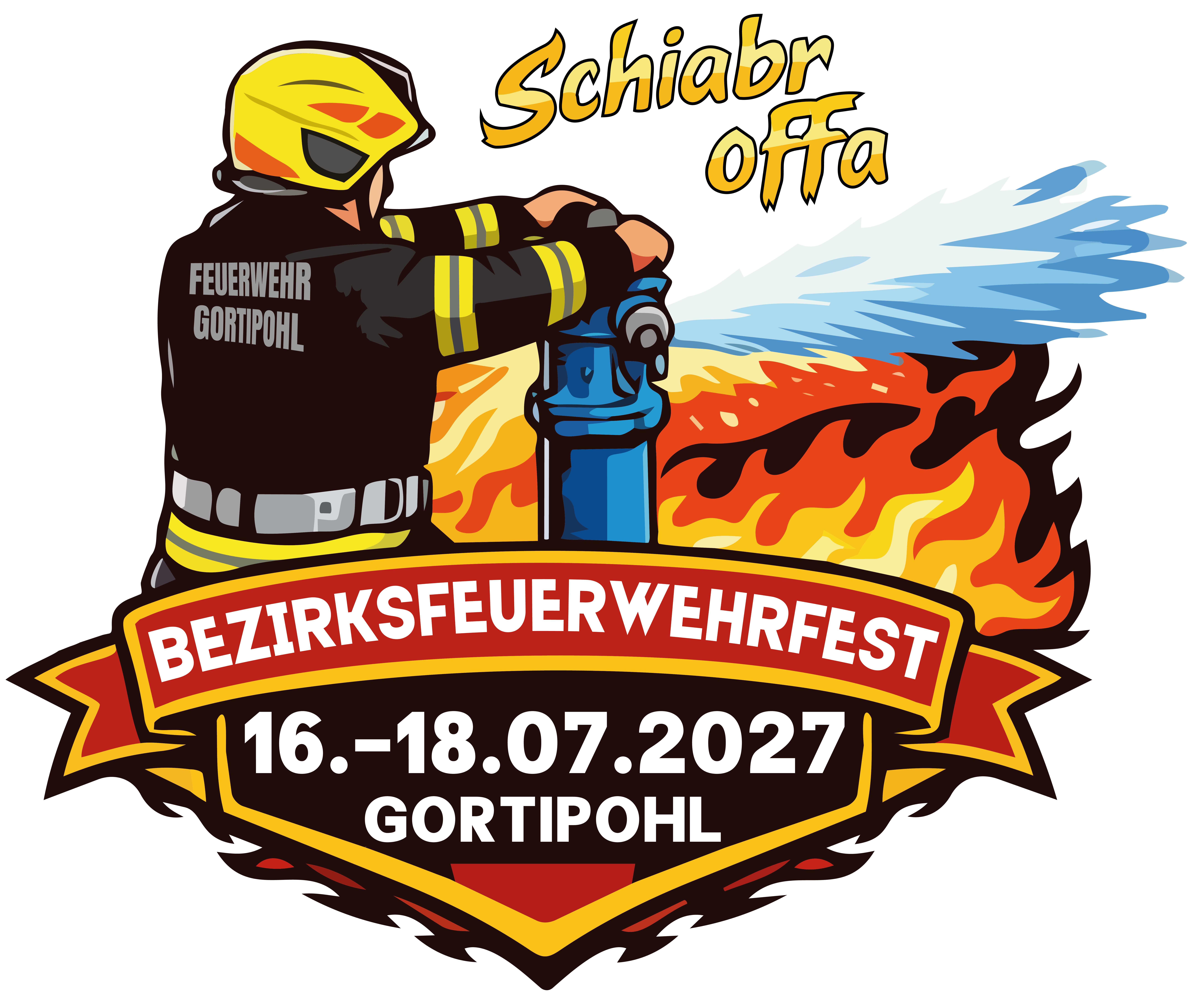 Bezirksfeuerwehrfest Gortipohl – Schiabr offa
